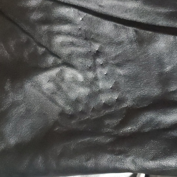 ZARA - FAUX LEATHER BLACK SKIRT - Picture 10 of 10